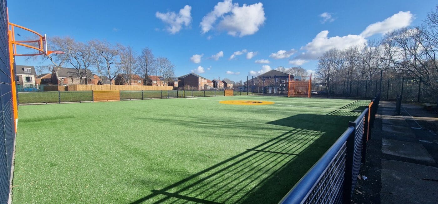 MUGA Pitch at Pontville school